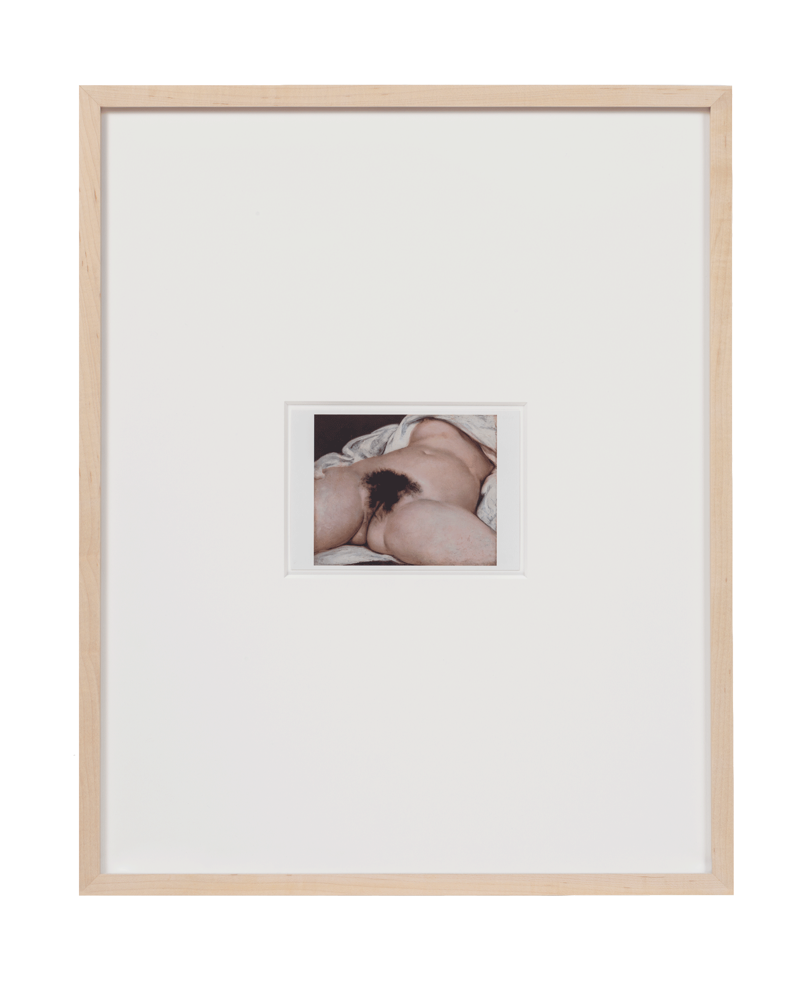 A postcard by Sherrie Levine, titled, After Courbet: 1-18, dated 2010. 