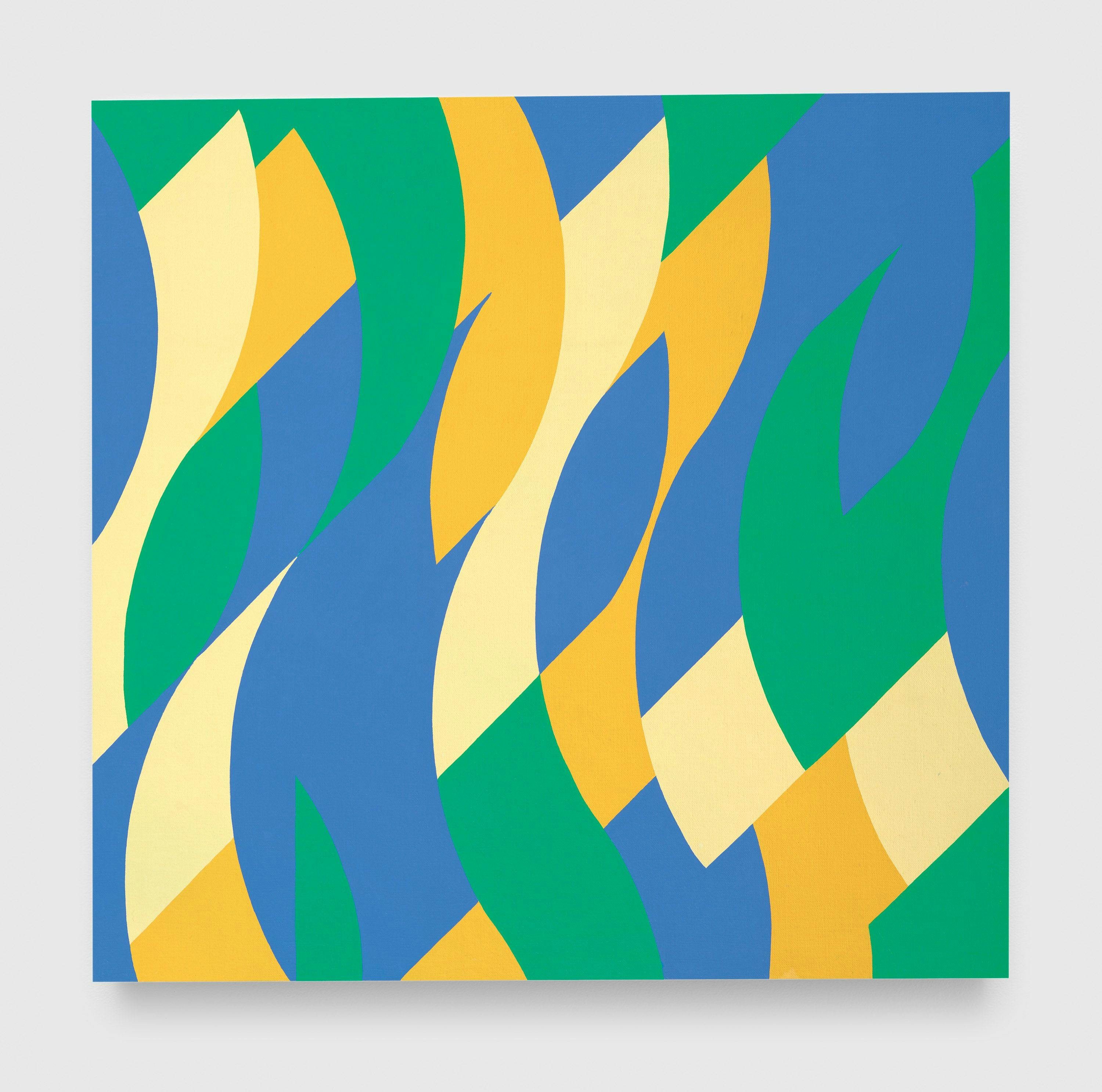 A painting by Bridget Riley, titled Rêve, dated 1999.