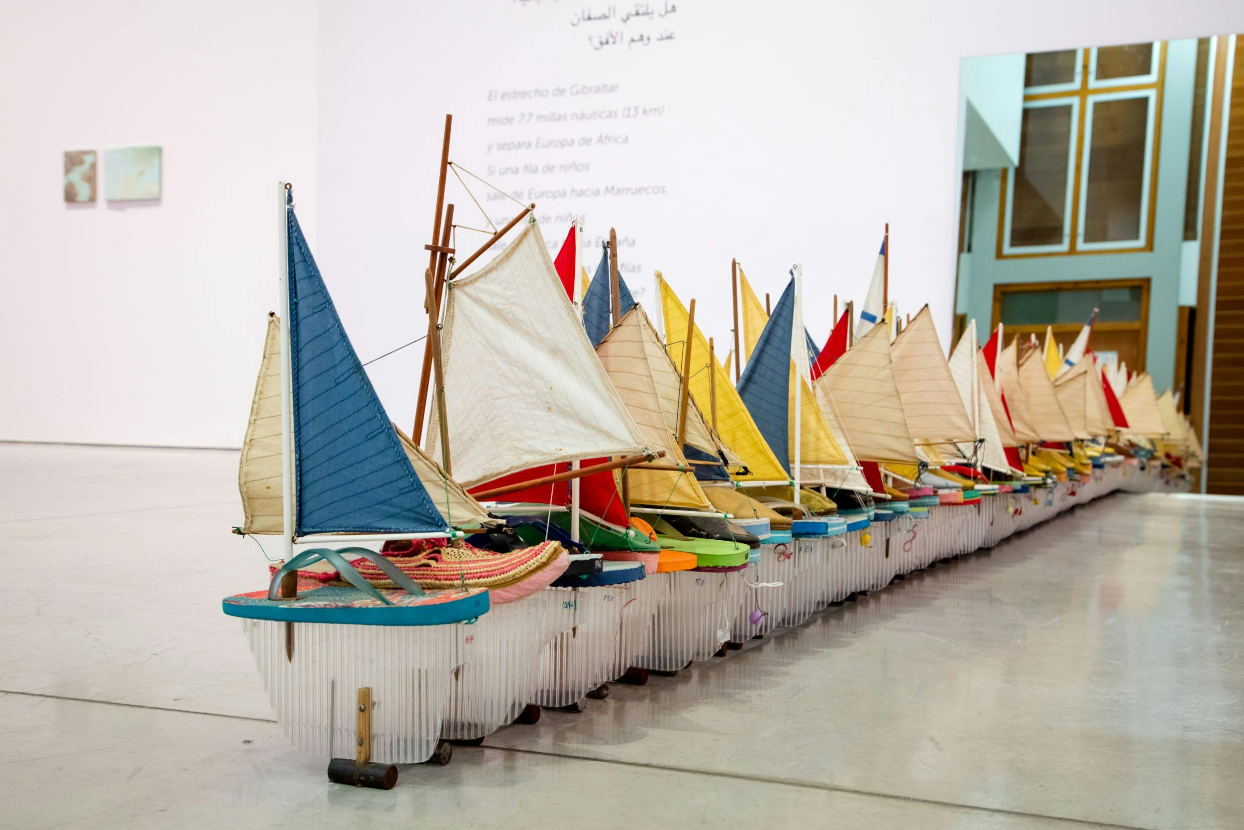 Installation view of the exhibition A Story of Negotiation¬†at the Art Gallery of Ontario, Toronto, dated 2016 to 2017.