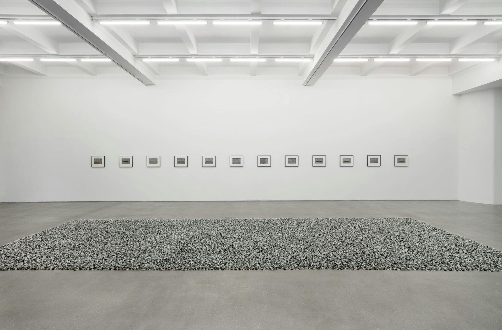 Installation view of the exhibition, Felix Gonzalez-Torres at the Rockbund Art Museum in Shanghai, dated 2016.