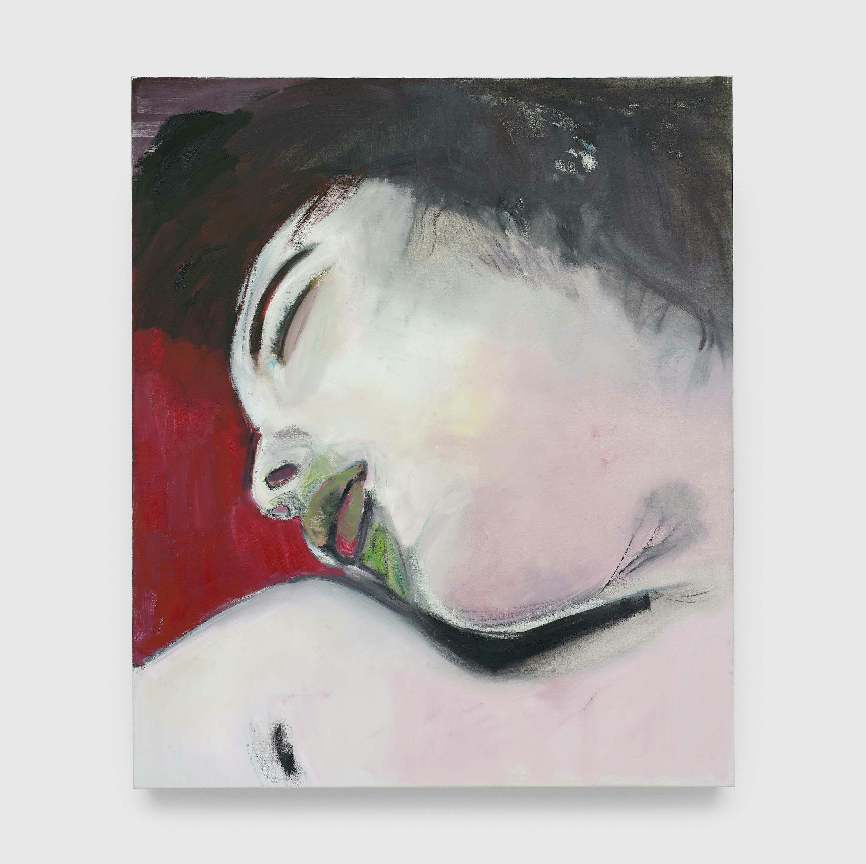 A painting by Marlene Dumas, titled Broken White, dated 2006.