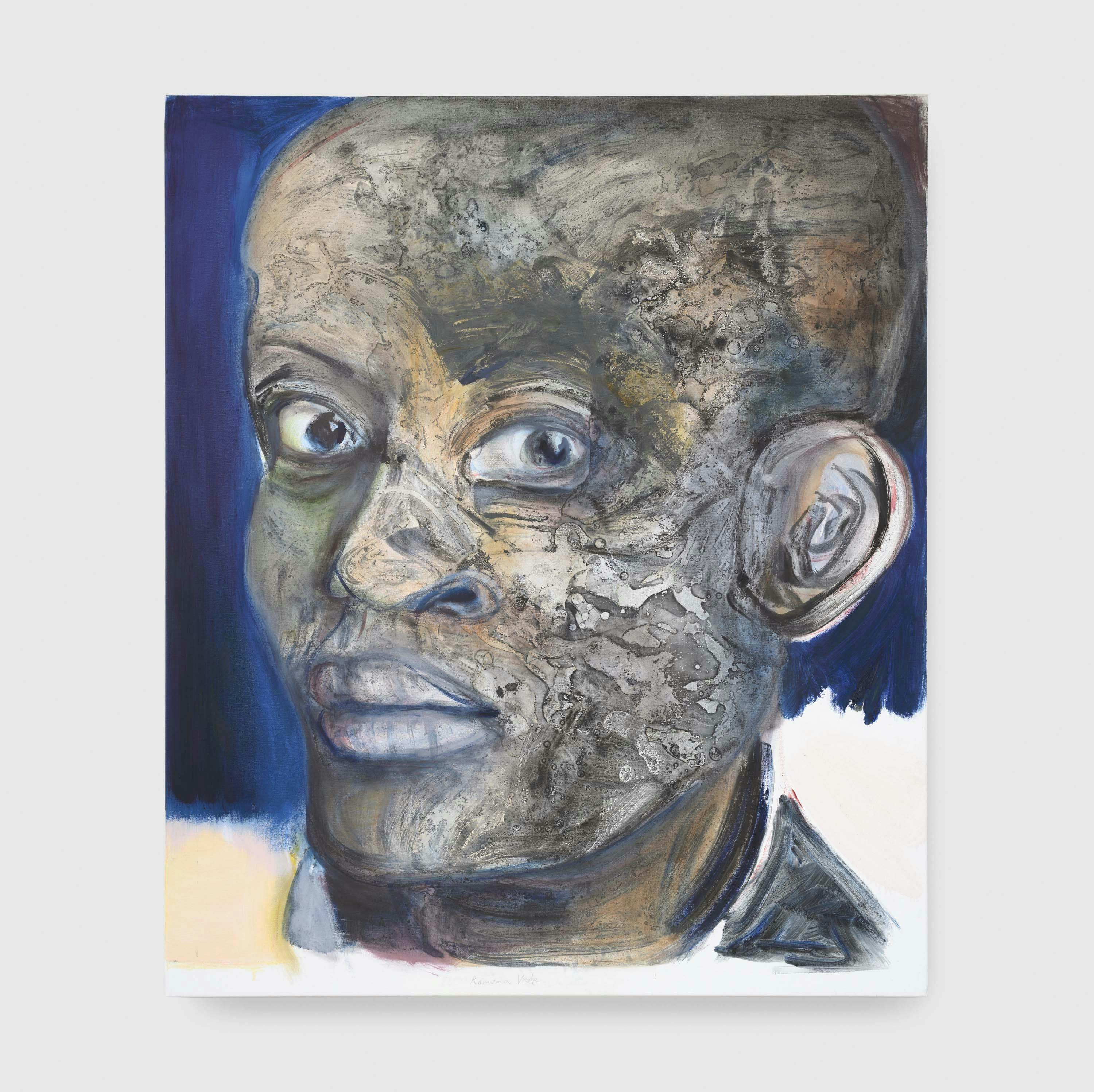 A painting by Marlene Dumas, titled Romana Vrede, dated 2019.