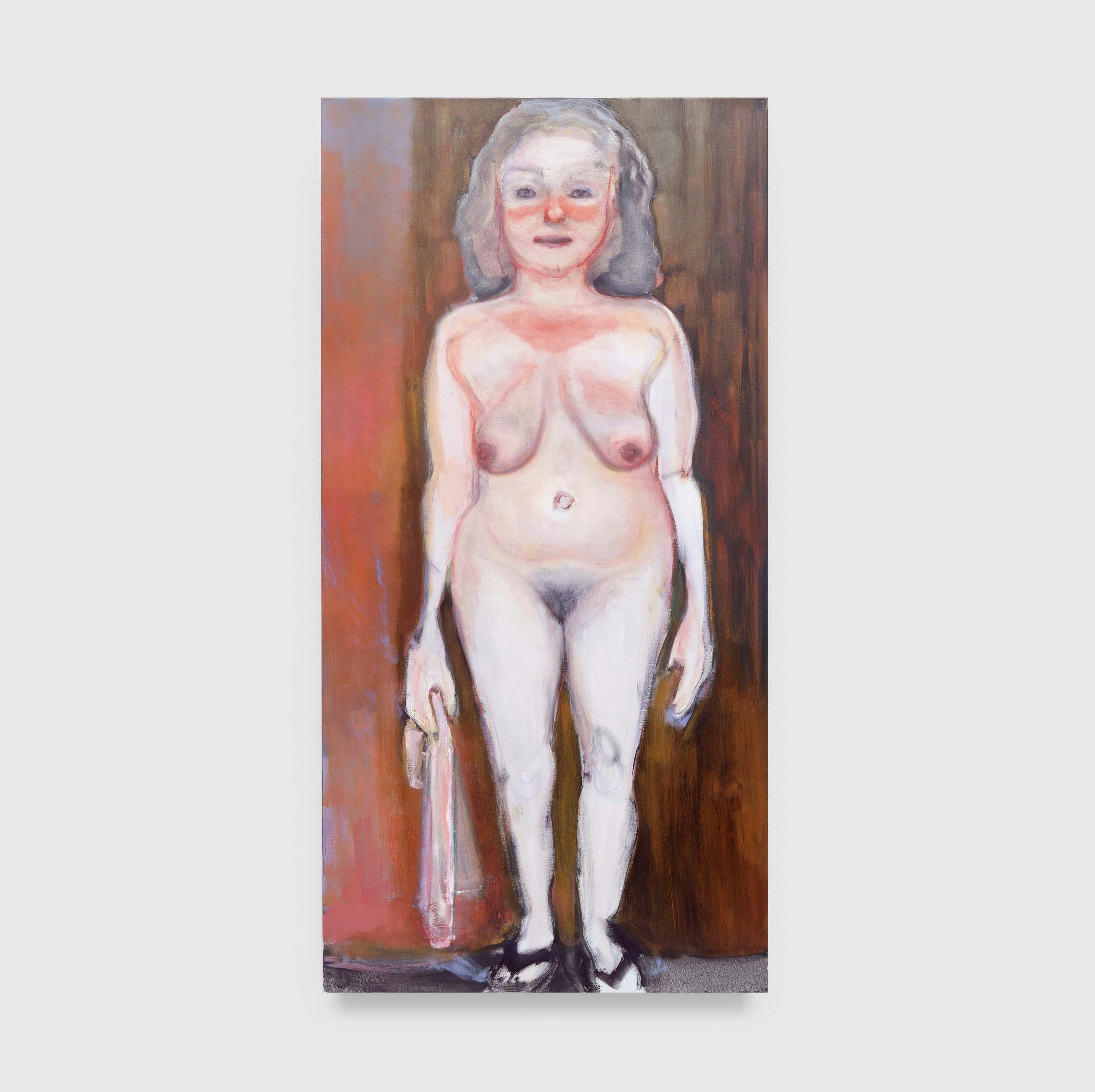 A painting by Marlene Dumas, titled Drunk, dated 1997.
