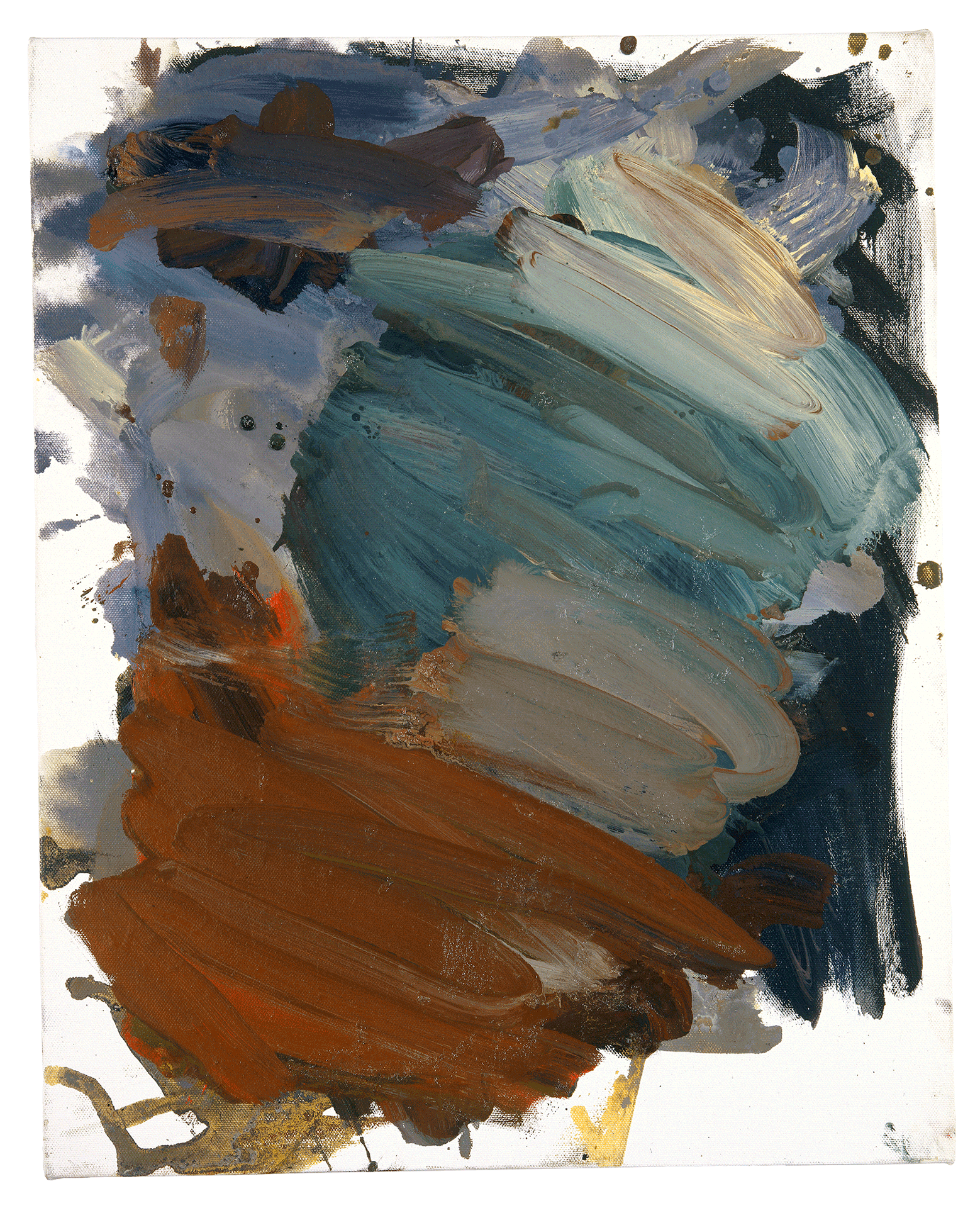 An untitled painting by Josh Smith, dated 2008.