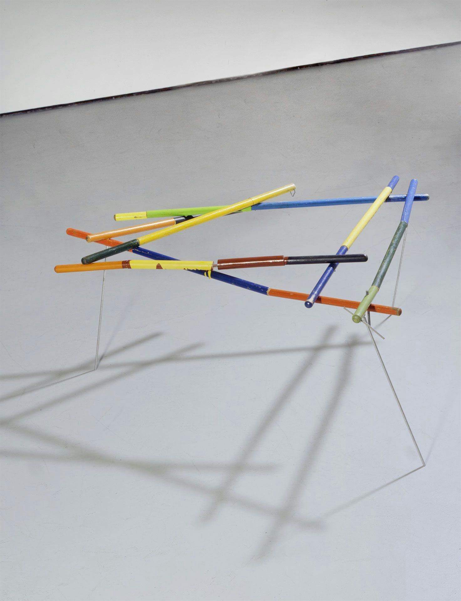 A mixed media sculpture by Al Taylor, titled Untitled: (Pick-Up) #2, dated 1990.