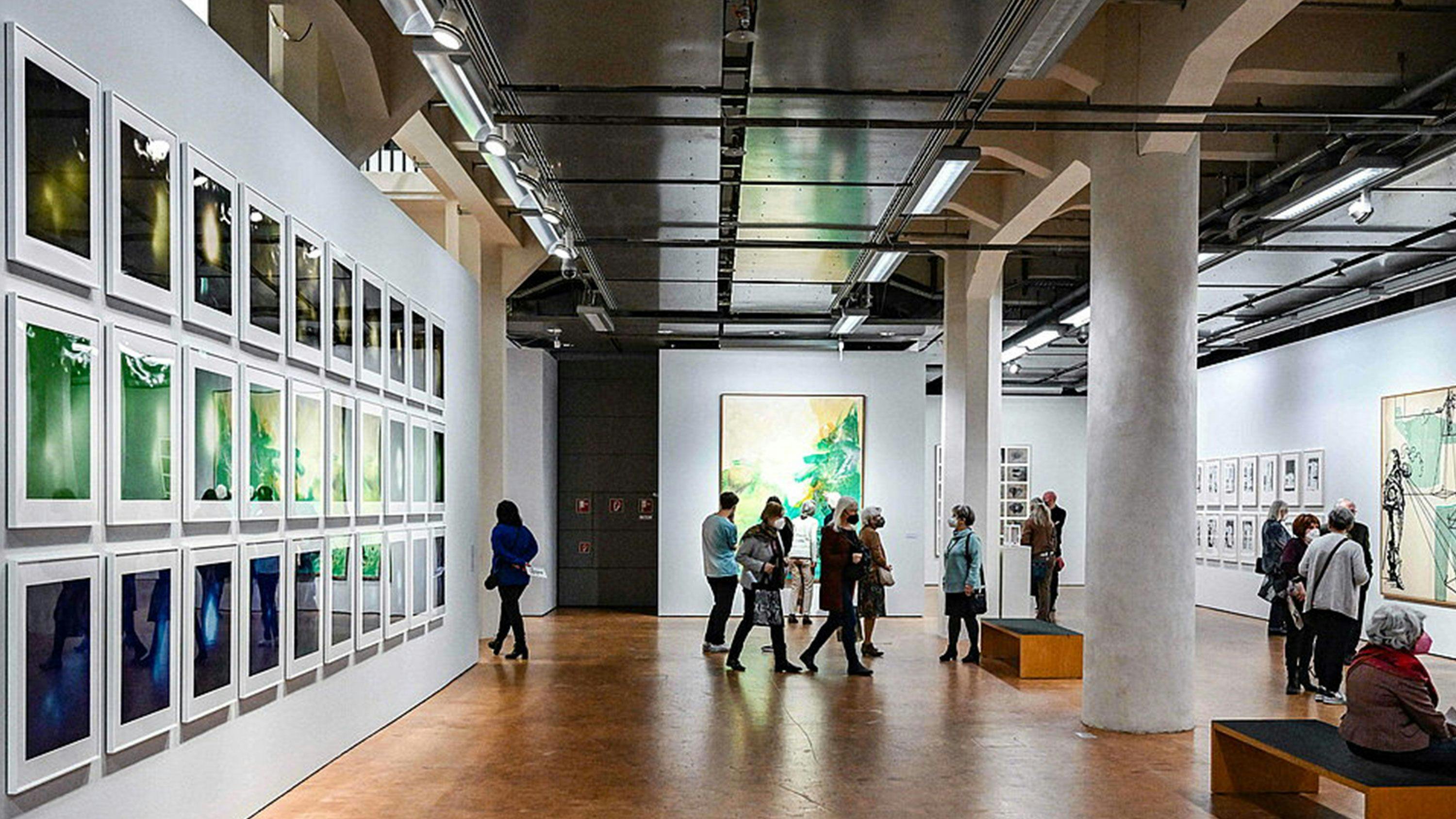  Installation view of Sigmar Polke. Dualismen at Städtische Galerie Karlsruhe, dated 2022.