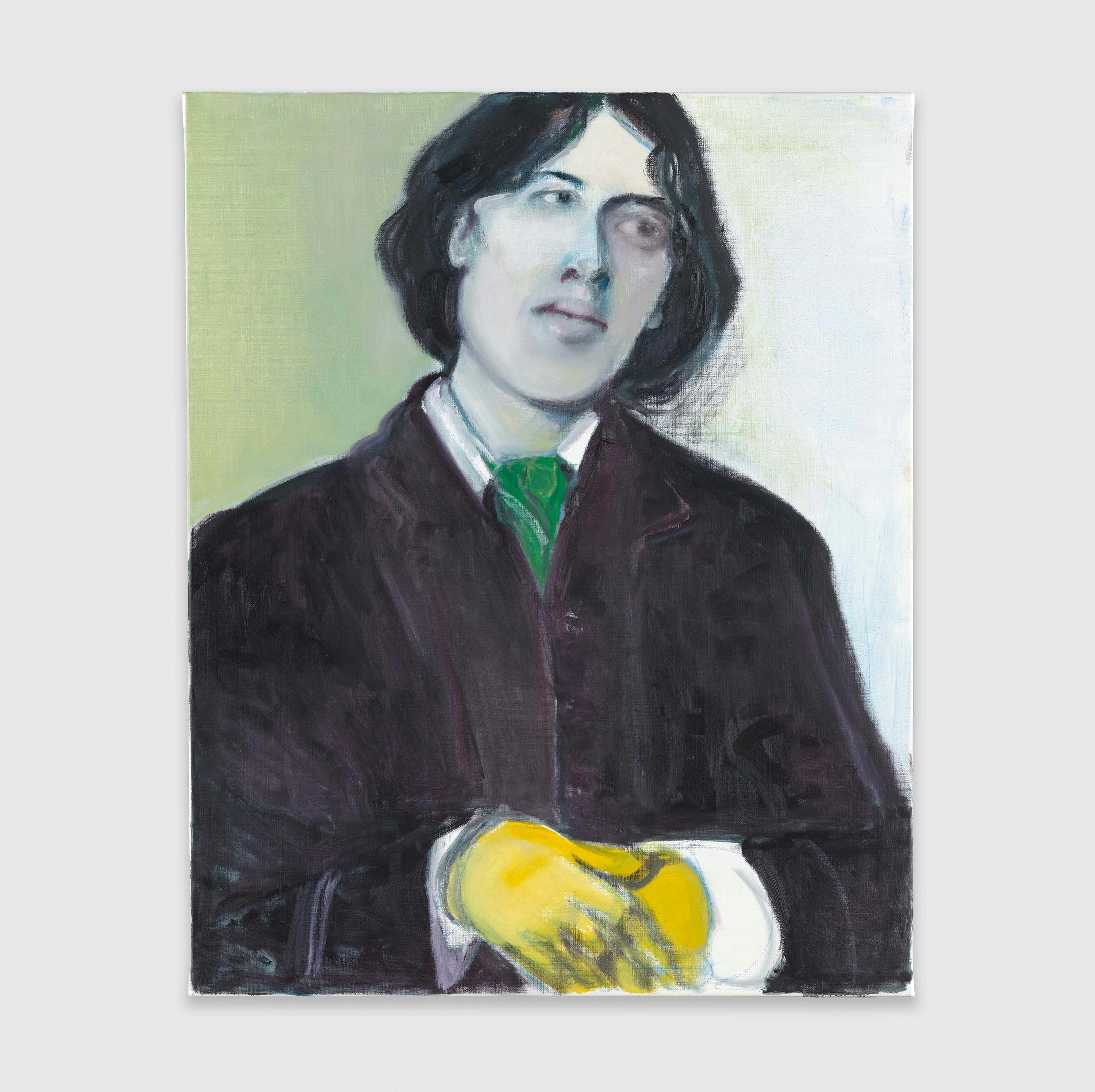 An oil on canvas painting by Marlene Dumas, titled Oscar Wilde, dated 2016.