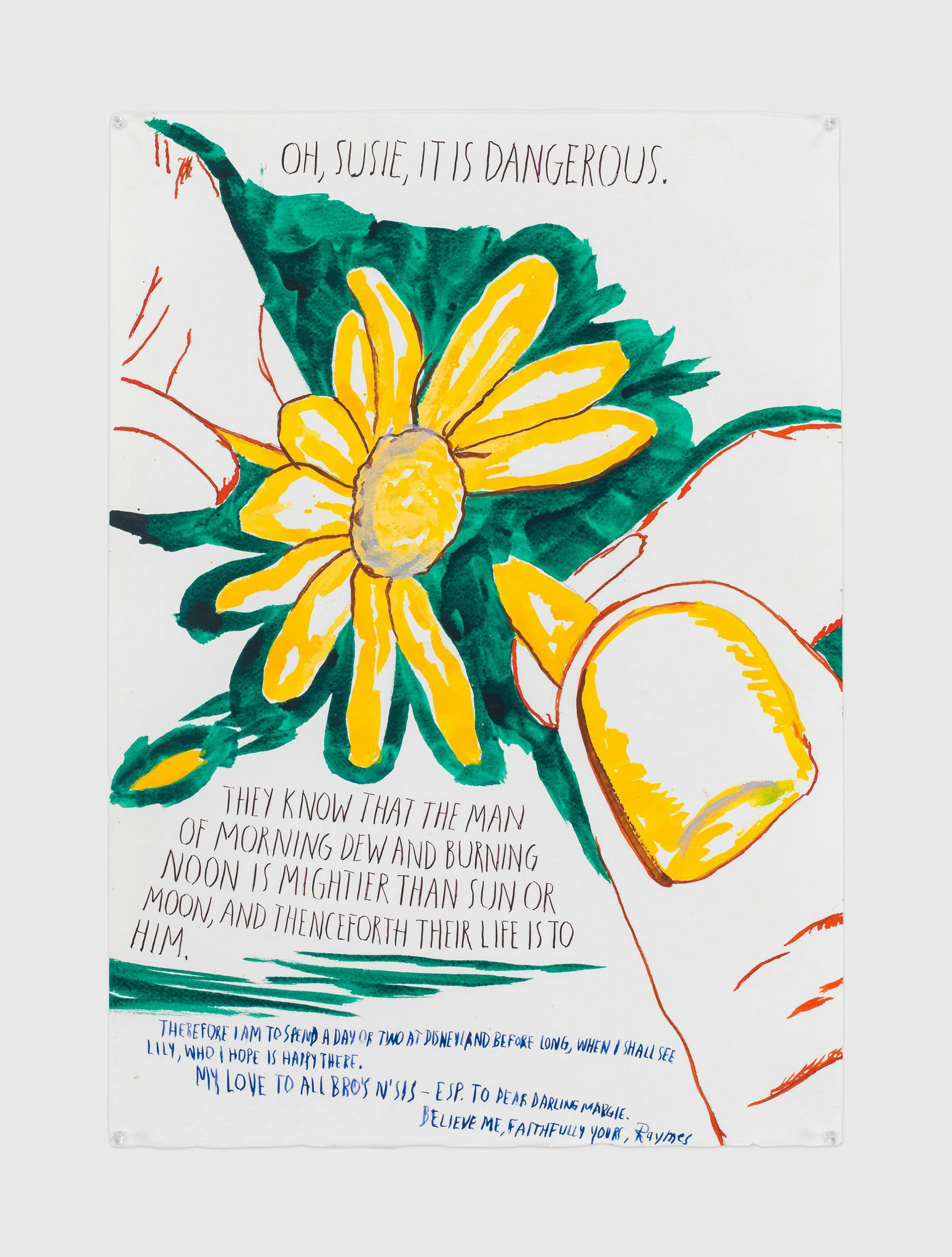 A work on paper by Raymond Pettibon, titled No Title (Oh, Susie, it...), dated 2013.