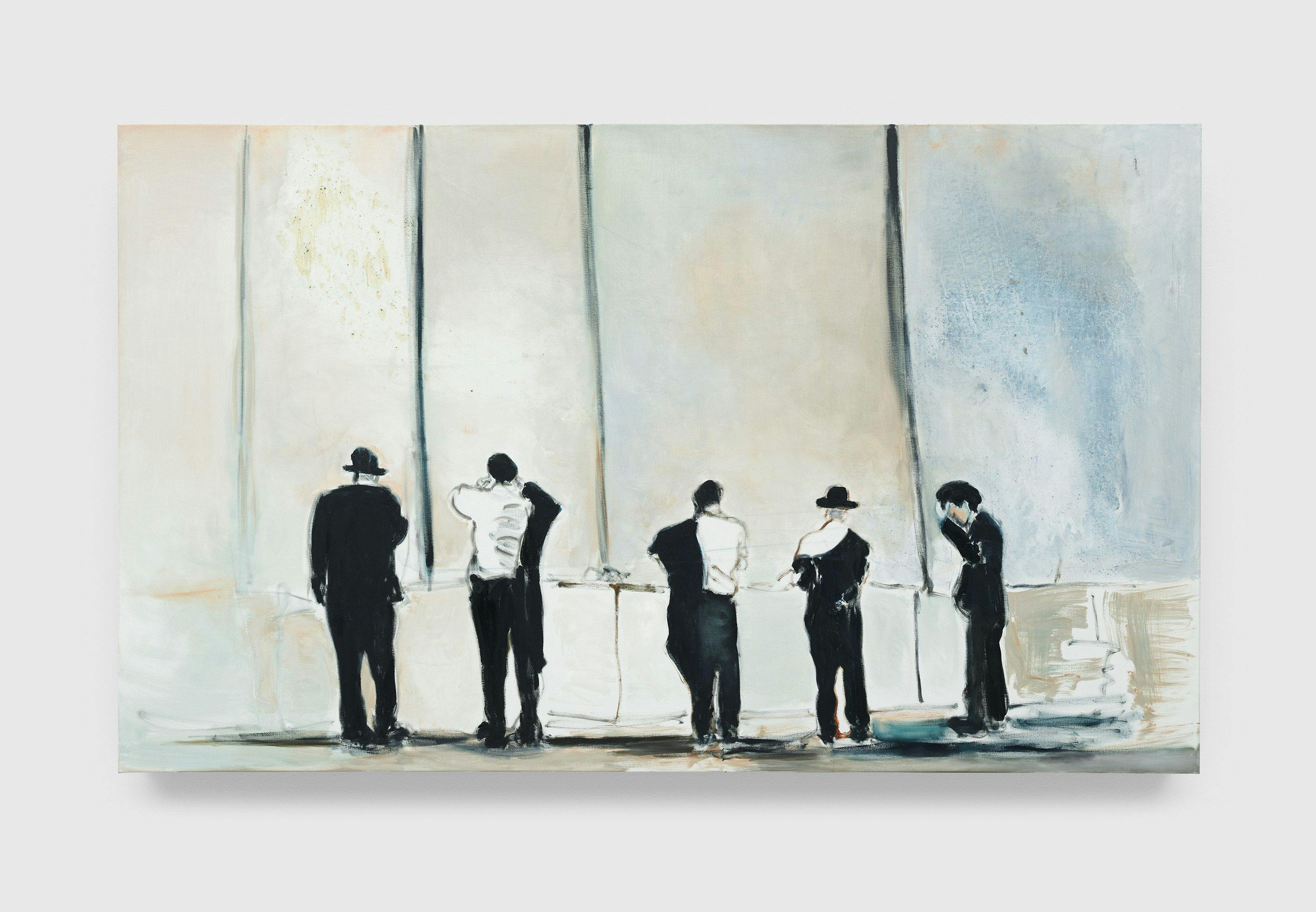 A painting by Marlene Dumas, titled The Wall, dated 2009.