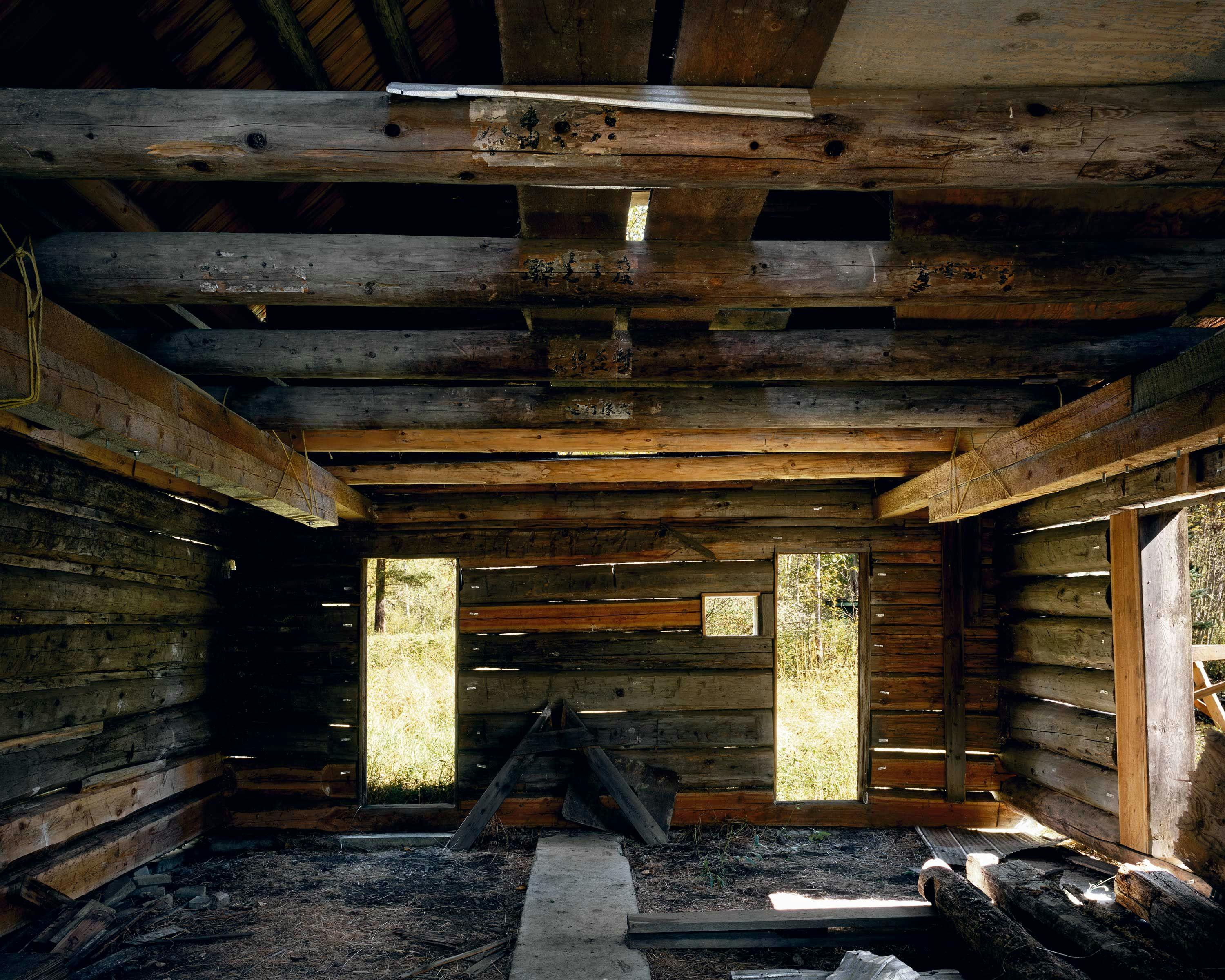 A photograph by Stan Douglas, titled Tong Building, Quesnel Forks, dated 2006.