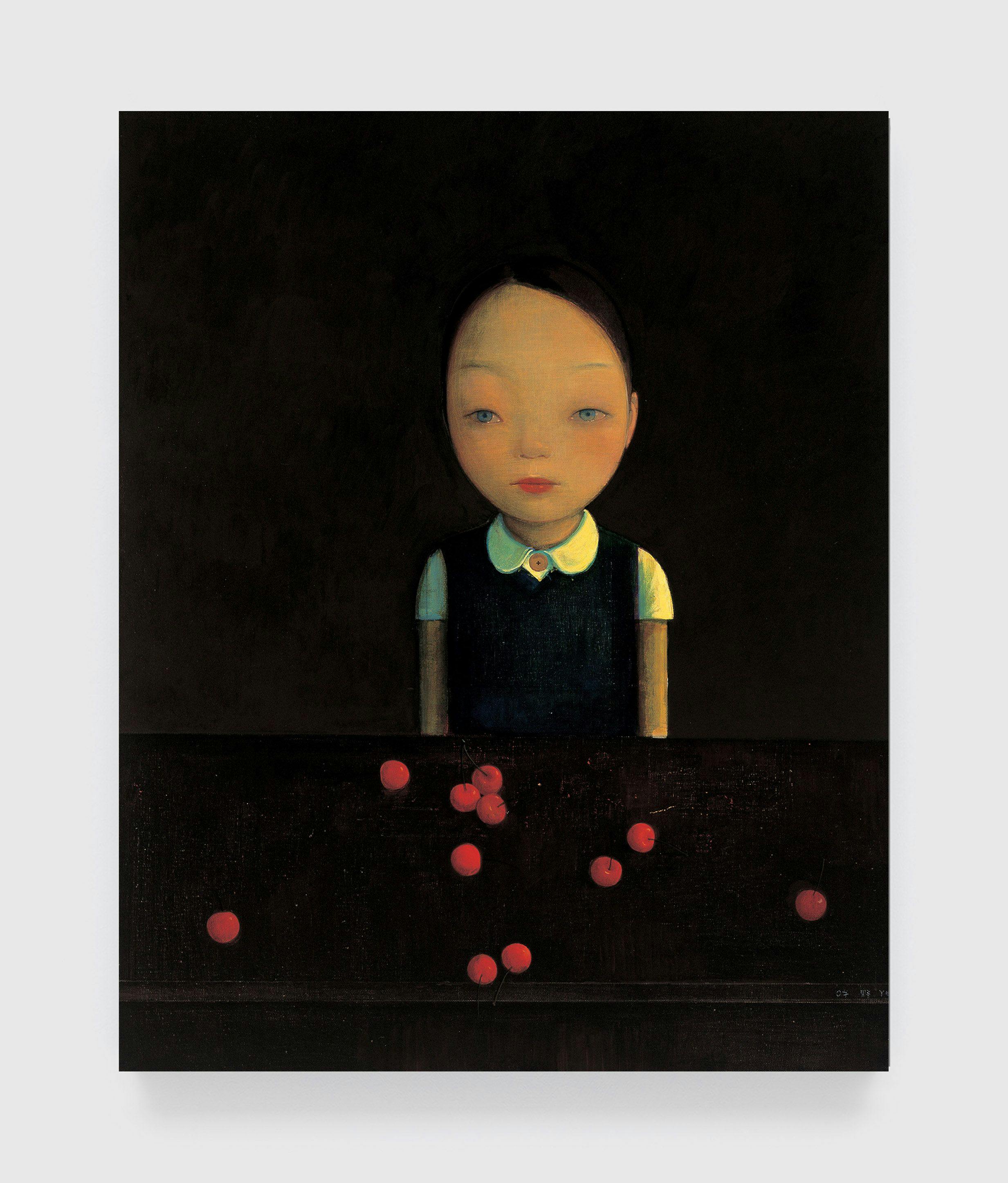 A painting by Liu Ye, titled Eleven Cherries, dated 2007.
