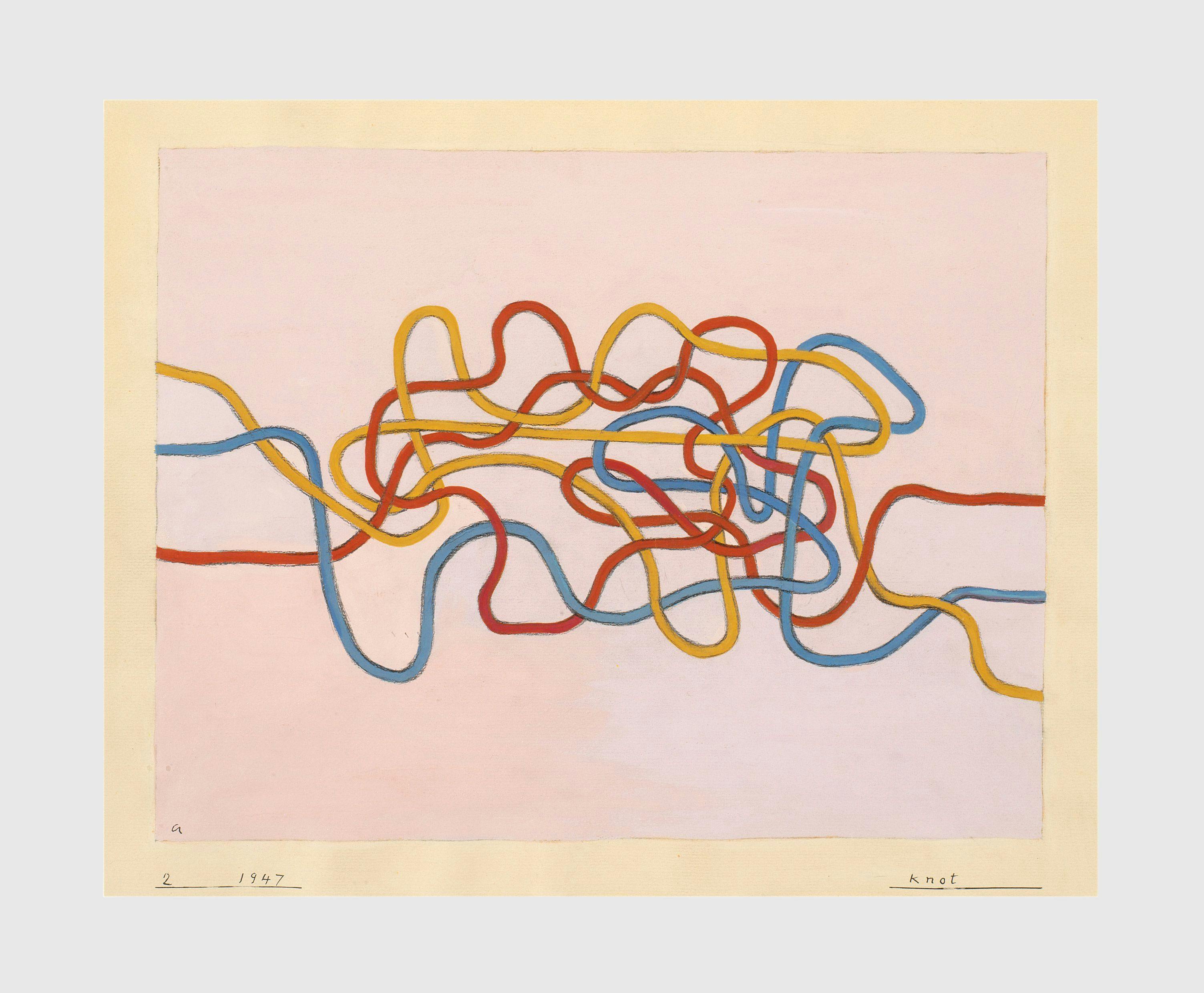 A drawing by Anni Albers, titled Knot, dated 1947.