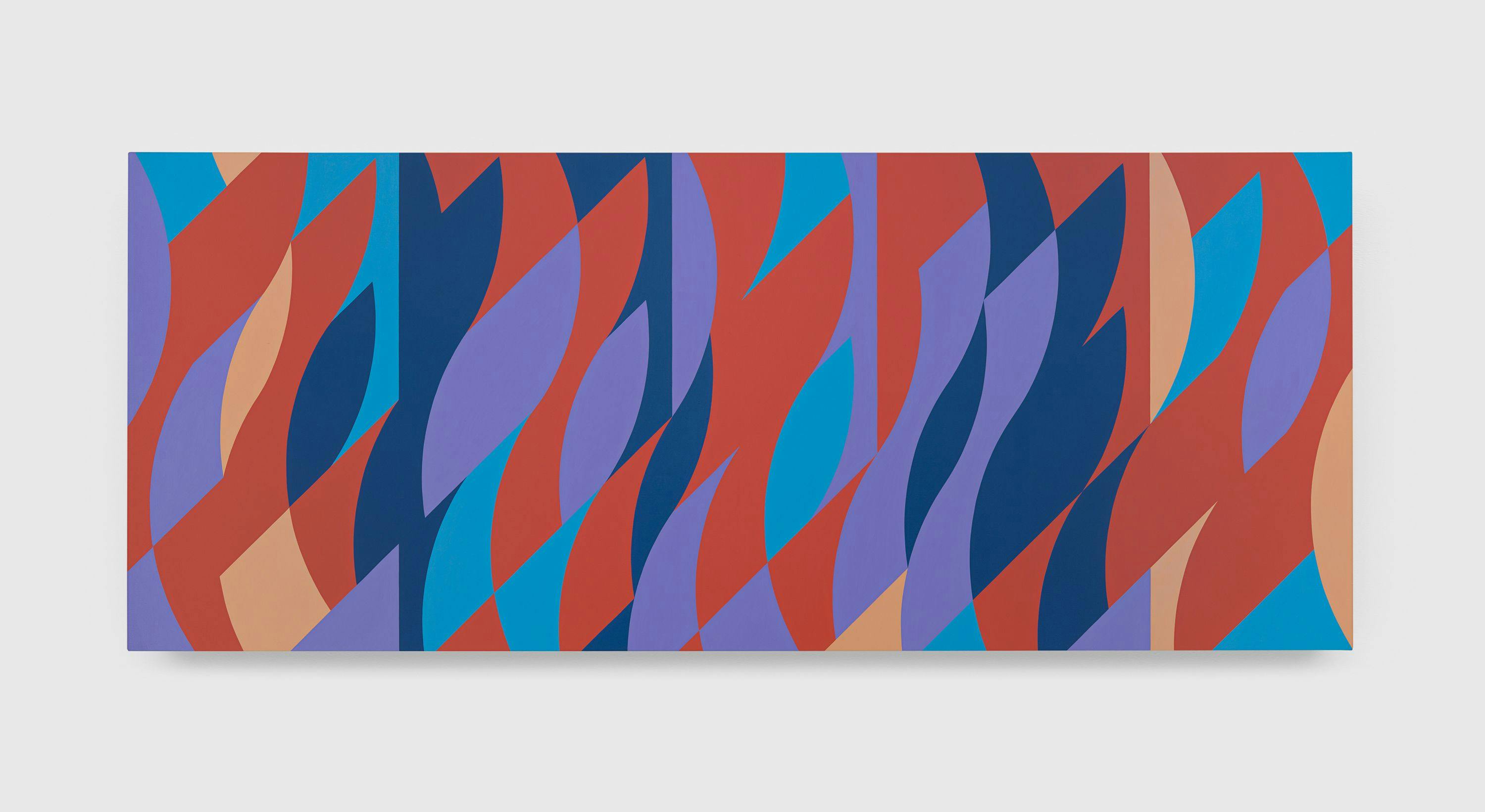 A painting by Bridget Riley, titled Cadence 10, dated 2008.