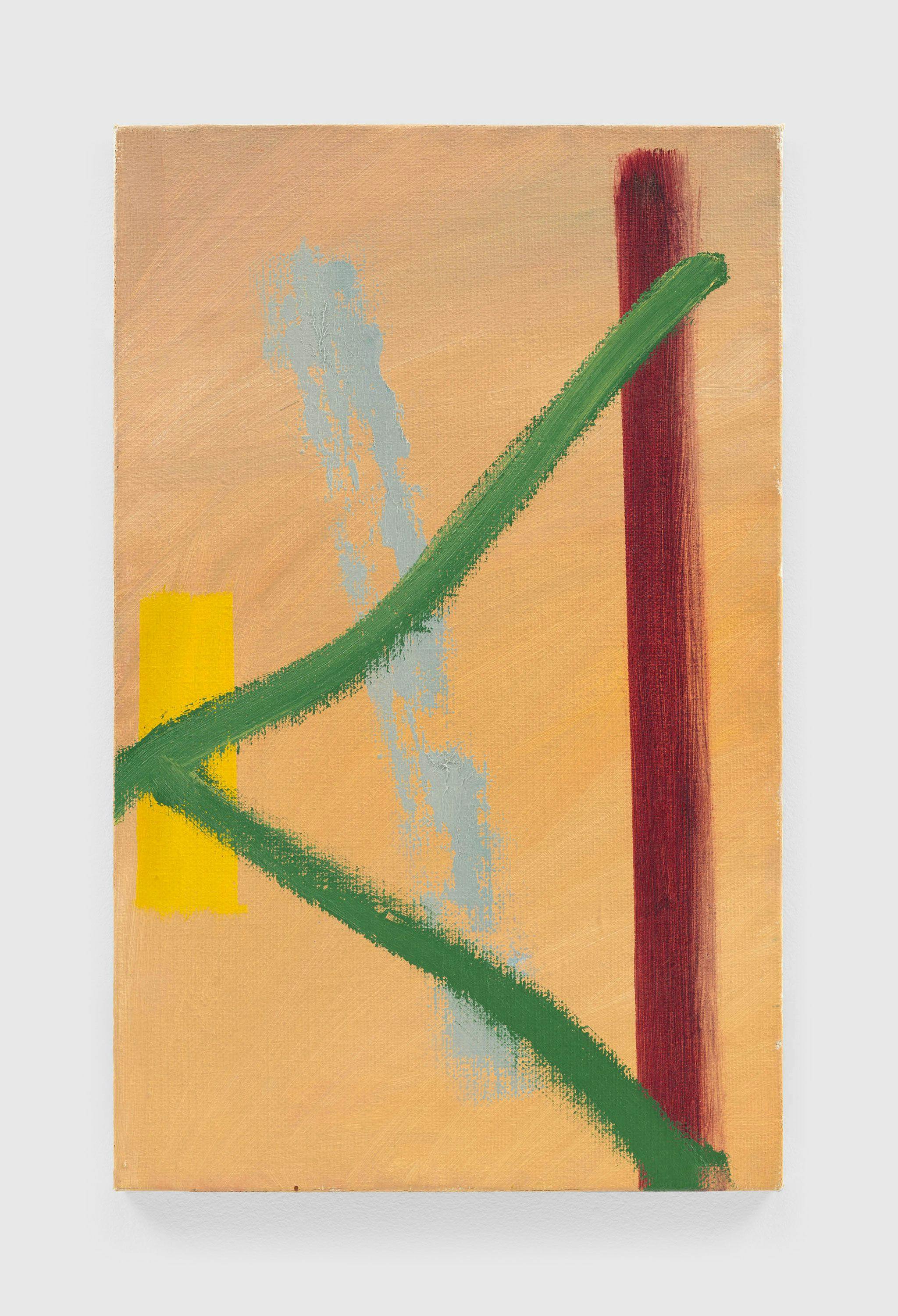A painting by Raoul De Keyser, titled Streng, dated 1987.