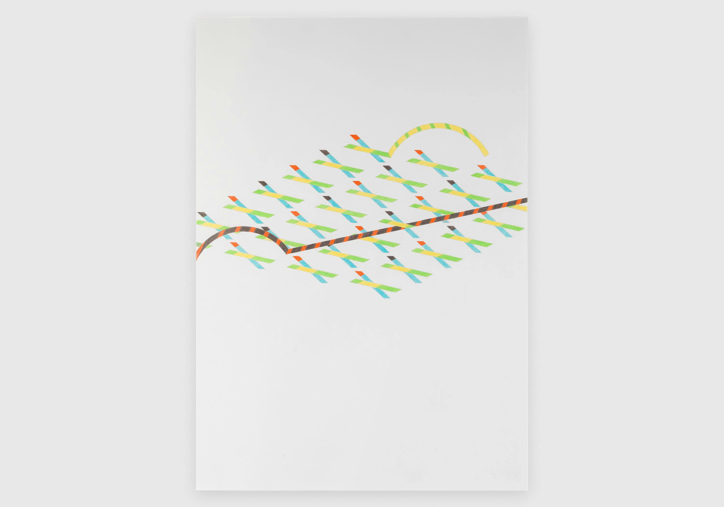 A drawing by Tomma Abts, called Untitled #5, dated 2013.