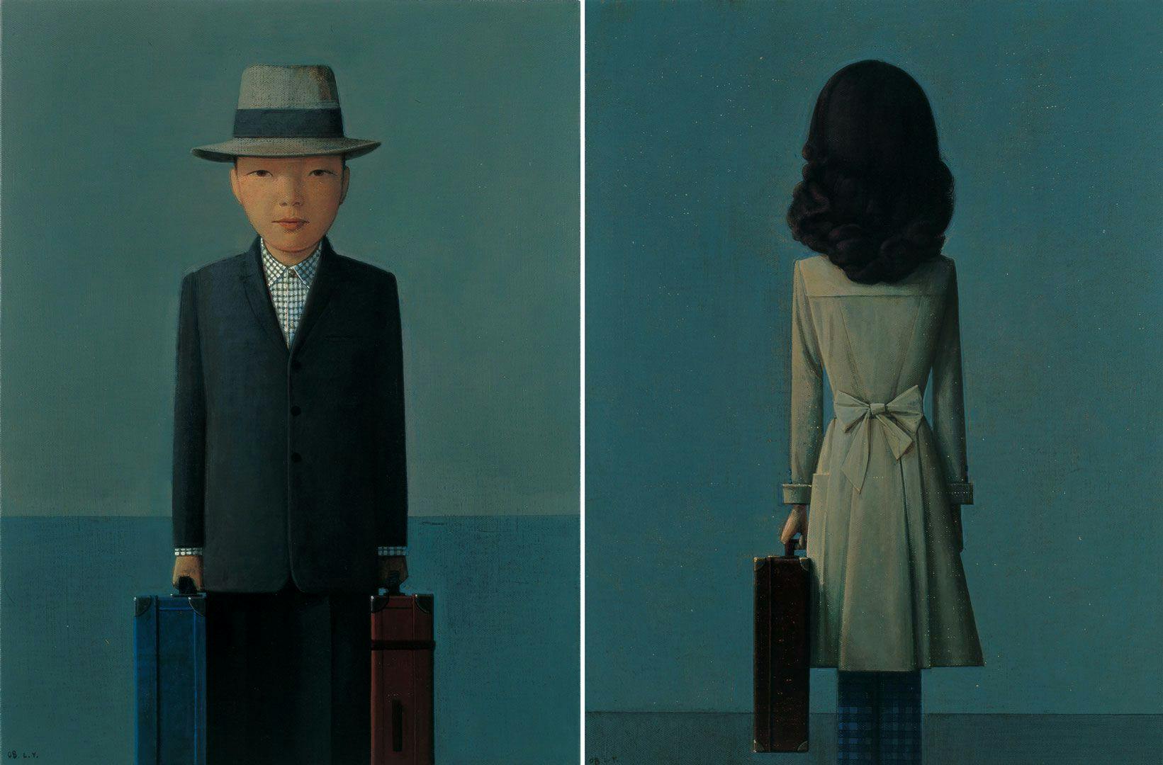 A painting by Liu Ye, titled Coming and Going, dated 2008.