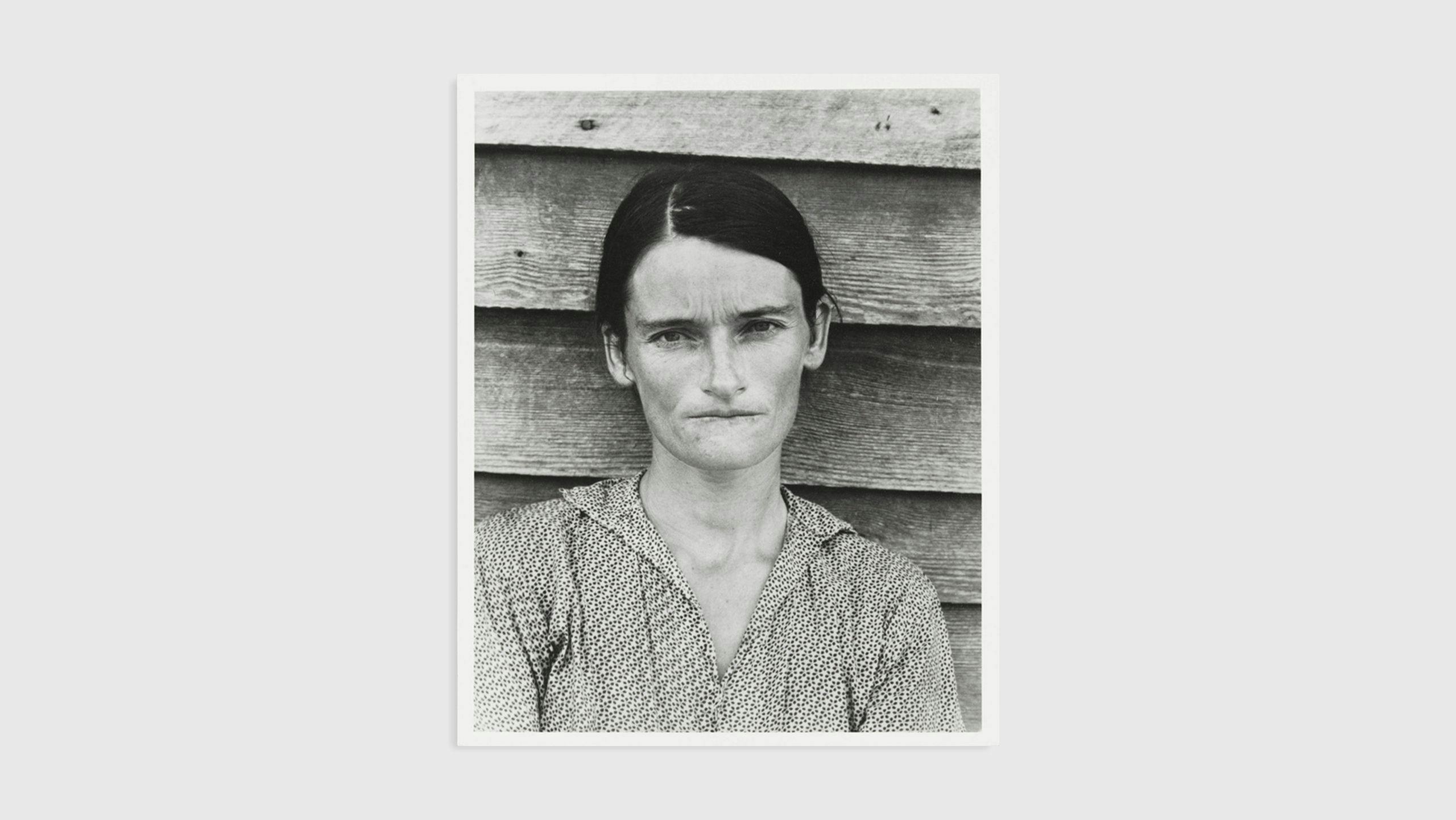 Photograph by Sherrie Levine ,titled After Walker Evans: 4, from the collection of Whitney Museum of American Art in New York, dated 1981.
