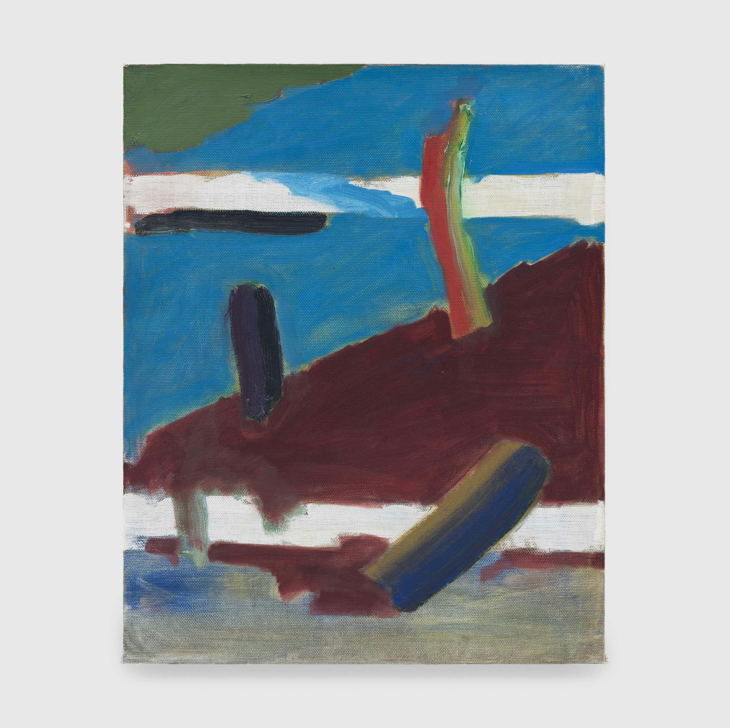 A painting by Raoul De Keyser, titled Hellepoort 8 (Gates of Hell 8), dated 1985.