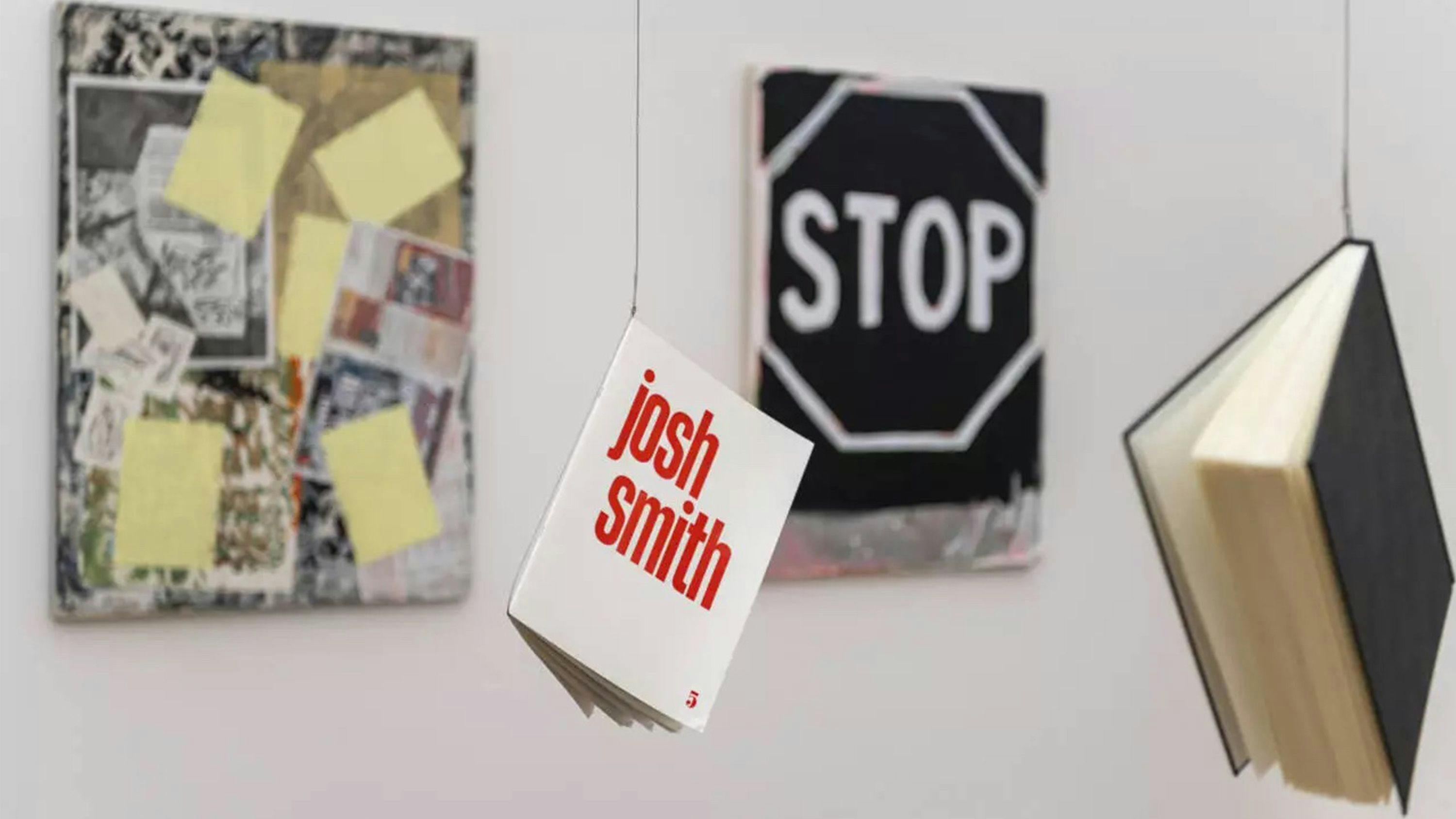 Installation view of the exhibition "Josh Smith;" at Bayerische Staatsgemäldesammlungen in Munich