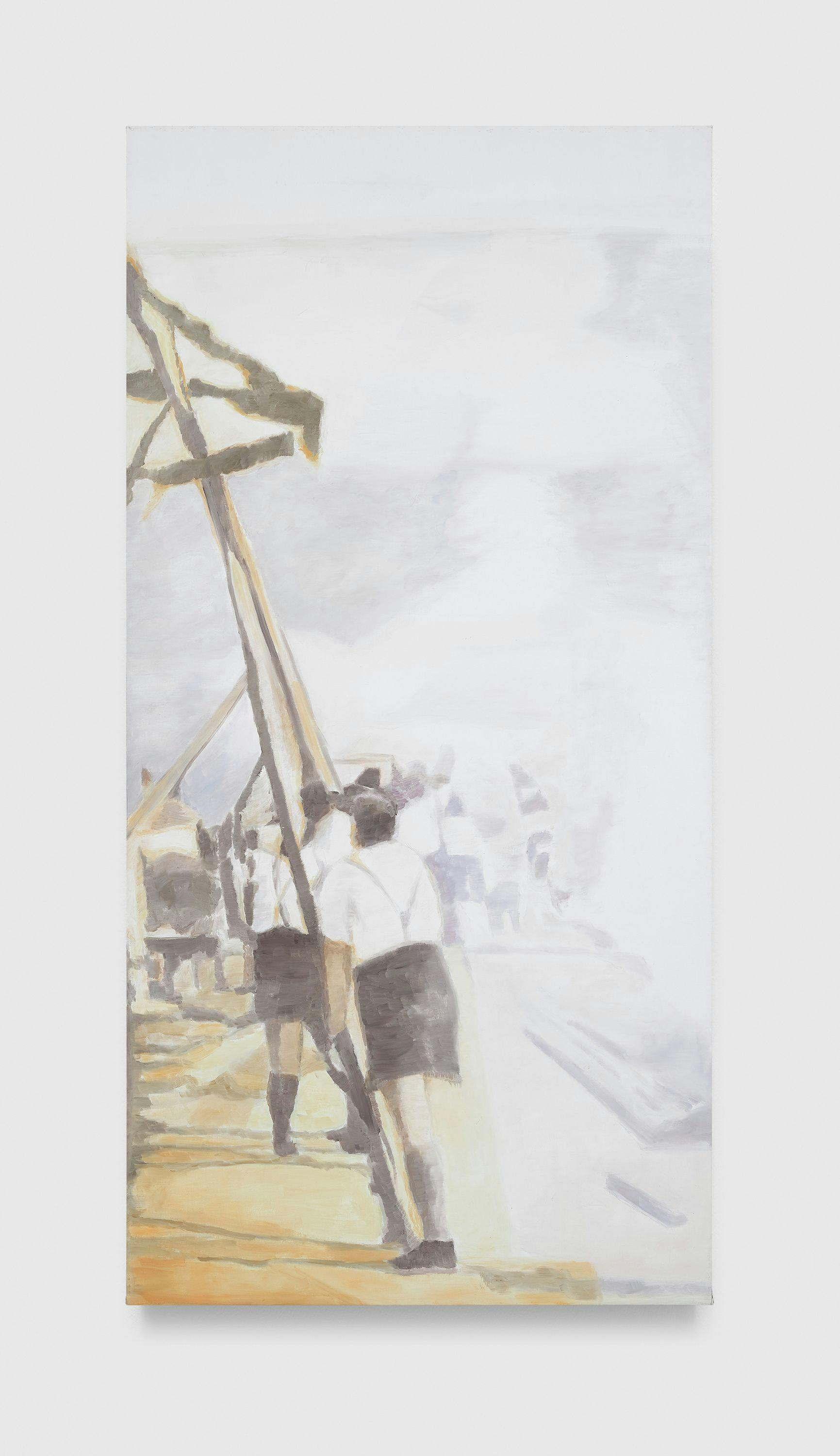 A painting by Luc Tuymans, titled Maypole, dated 2000.