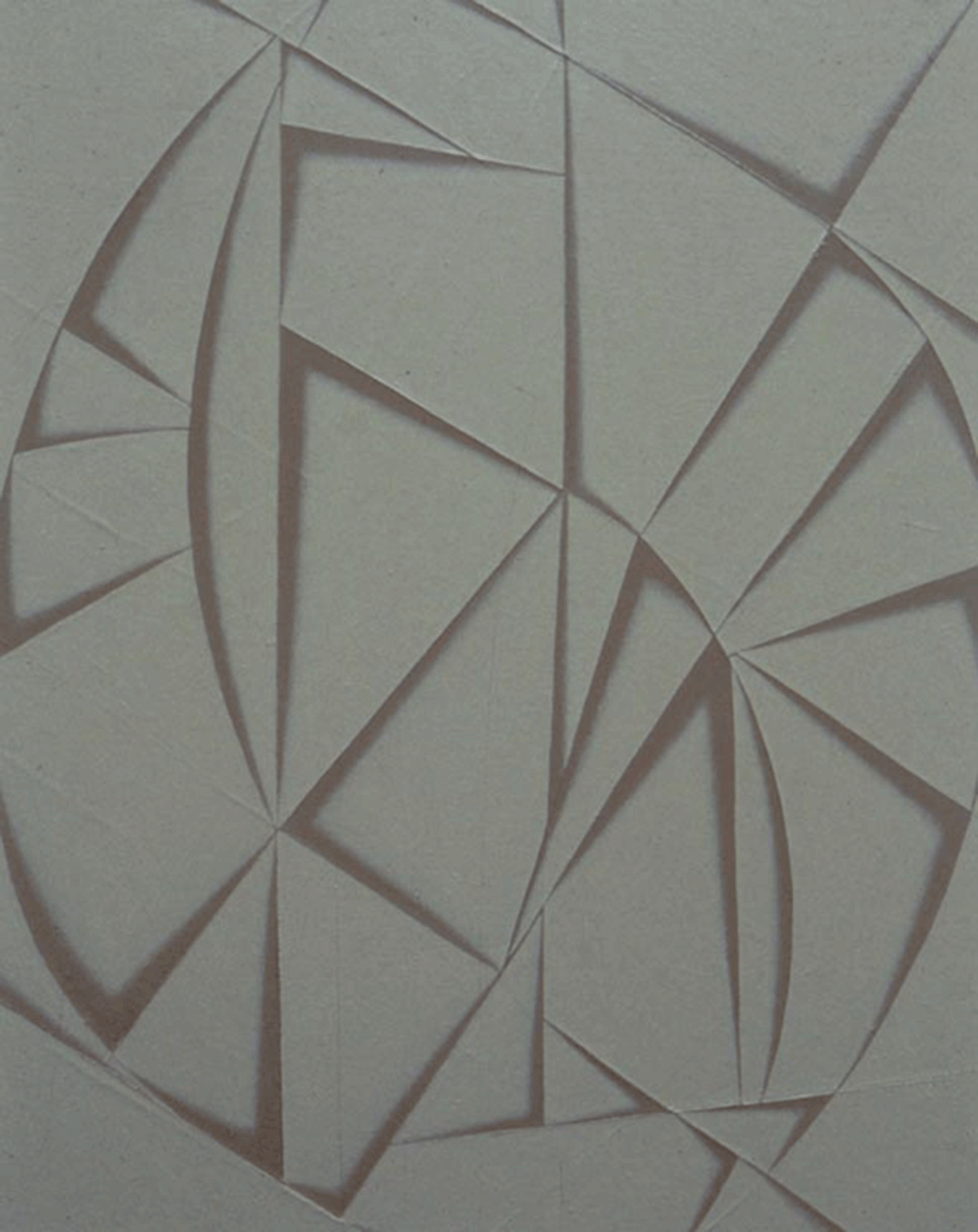 A painting by Tomma Abts, titled Epko, dated 2001.