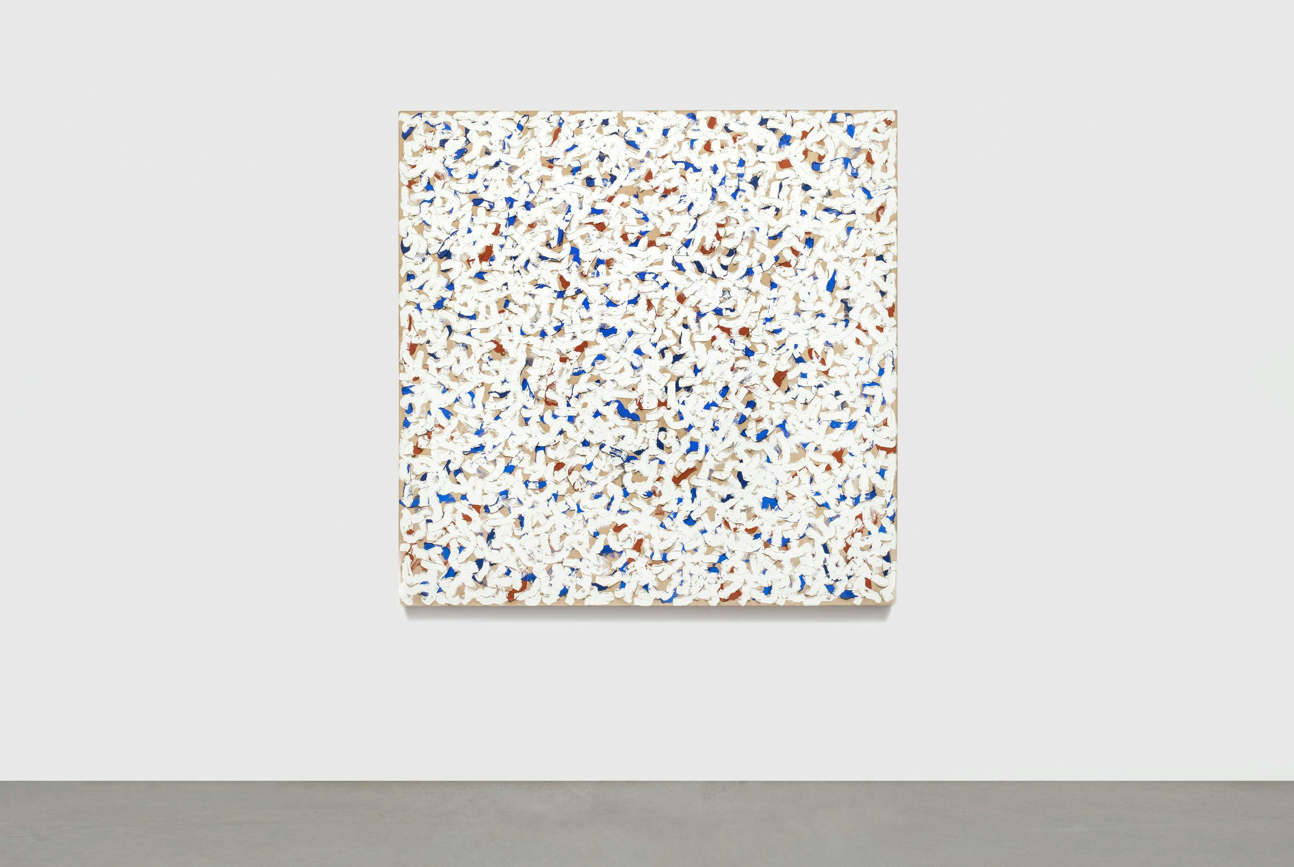 An untitled painting by Robert Ryman dated 1962