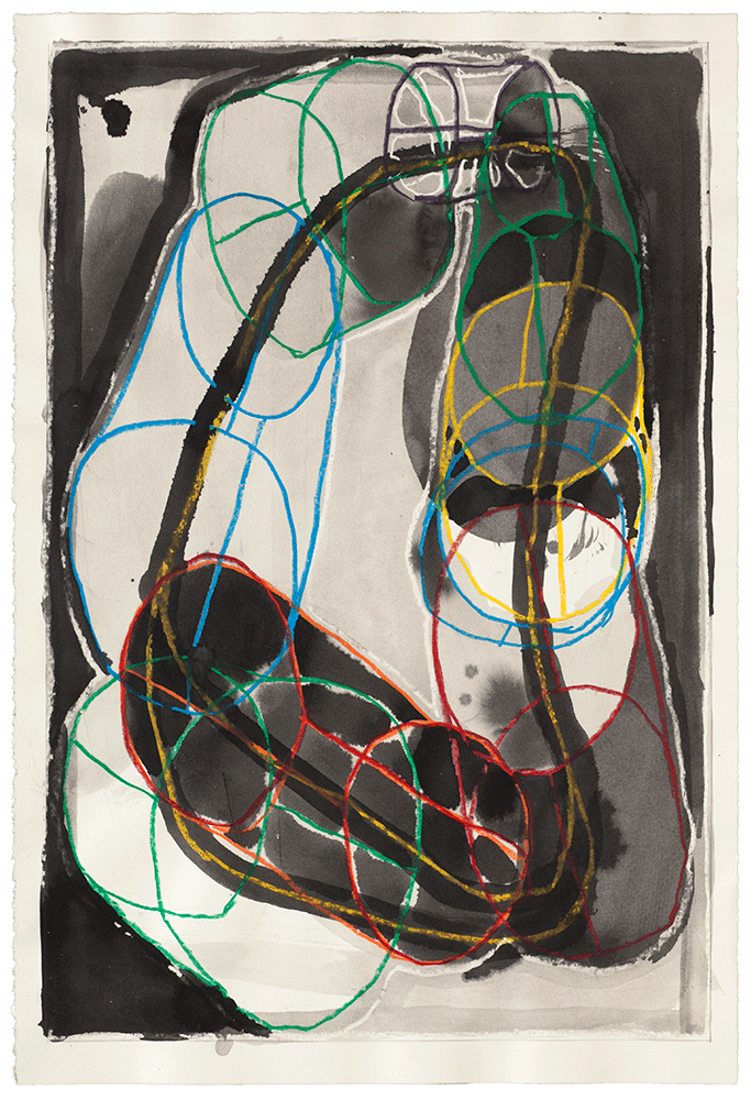 A mixed media work on paper by Al Taylor, titled Untitled (Full Gospel Neckless), dated 1997.