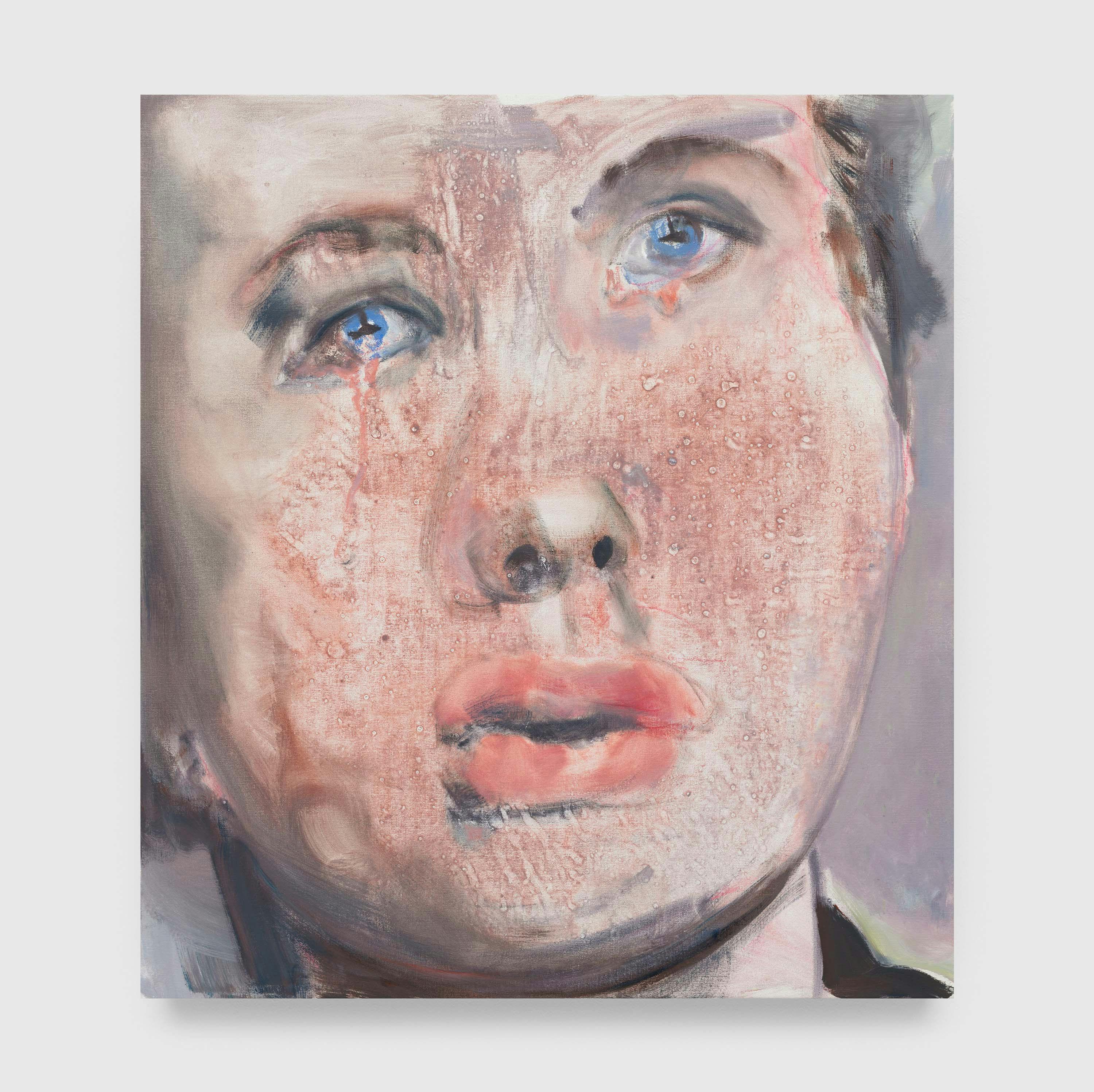 A painting by Marlene Dumas, titled For Whom the Bell Tolls, dated 2008.