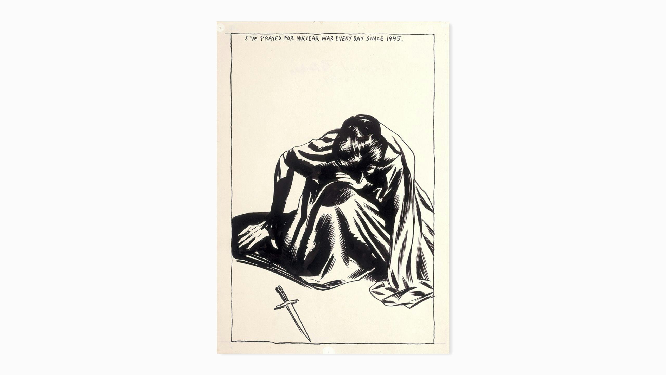 An artwork by Raymond Pettibon titled No Title (I’ve prayed…), dated 1984.
