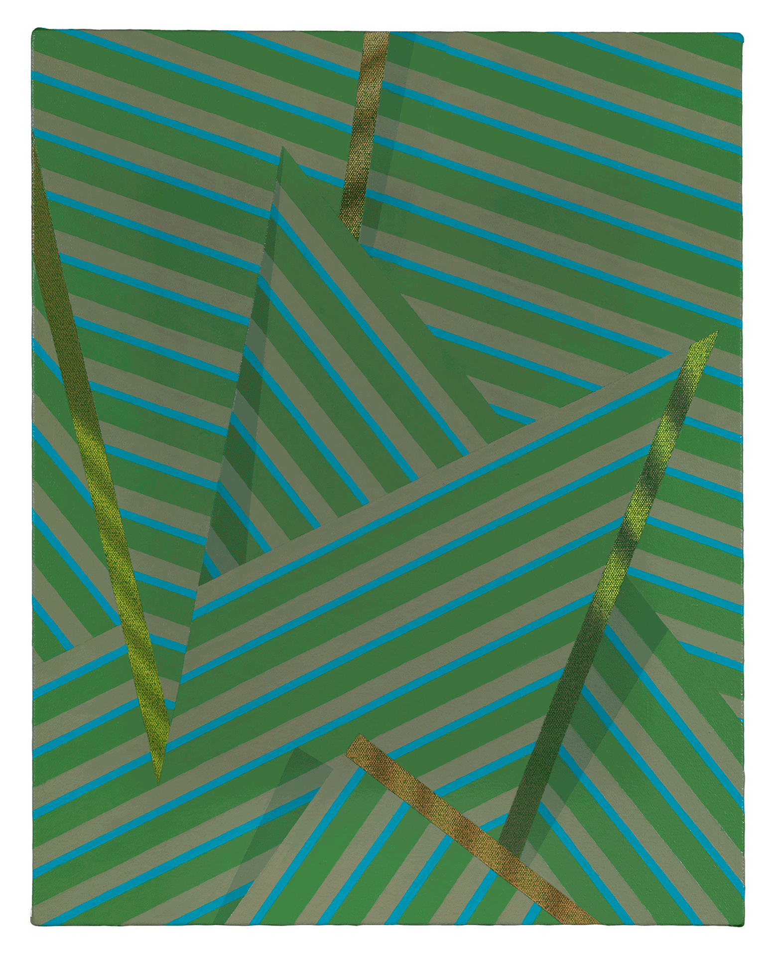 A painting by Tomma Abts, titled Ihne, dated 2012.