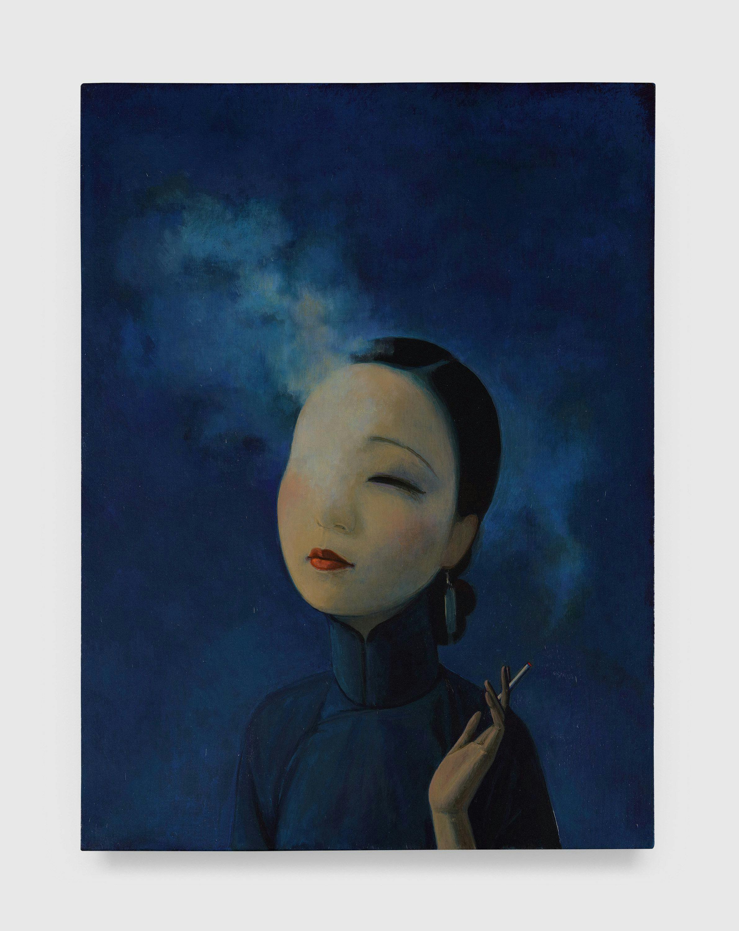 A painting by Liu Ye, titled The Goddess, dated 2018.